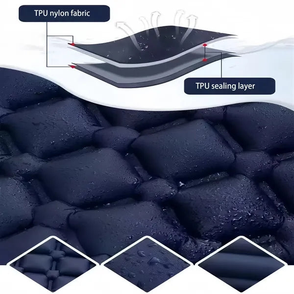 Camping Air Mattress Built In Foot Pump Outdoor Sleeping Pad