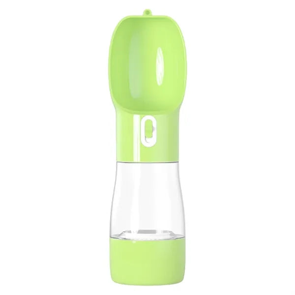 Portable Outdoor Pet Water Bottle With A Feeding Bowl