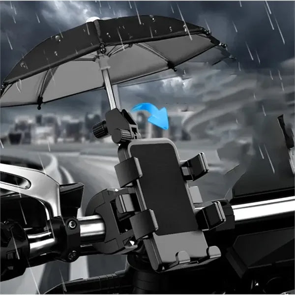 Bicycle Phone Holder With Umbrella
