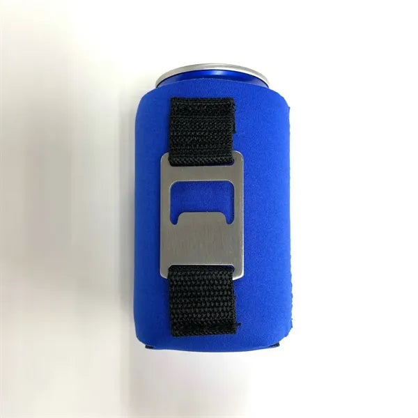 Cup Sleeve with built-in Bottle Opener on Back