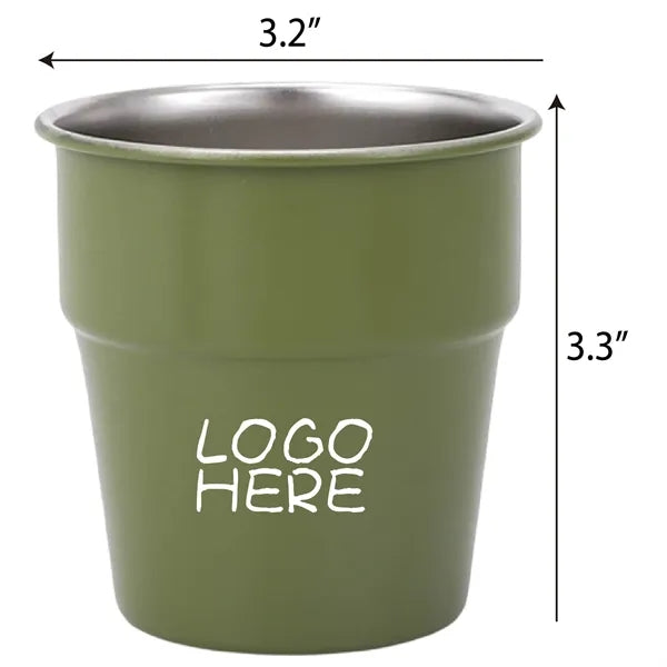 10 oz Stainless Steel Cup Camping Mug