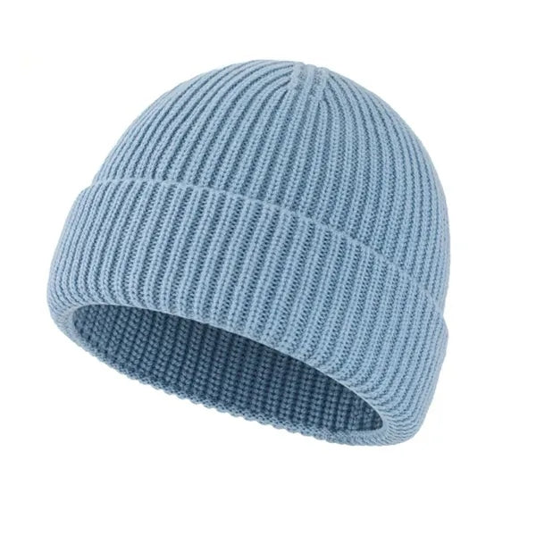 Wool Blend Knit Hat Unisex Warm Style