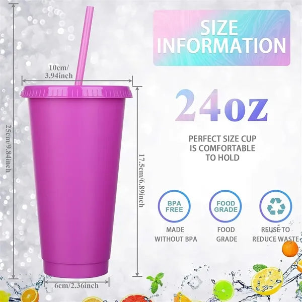 24oz Stadium Cup w/ Lid Straw