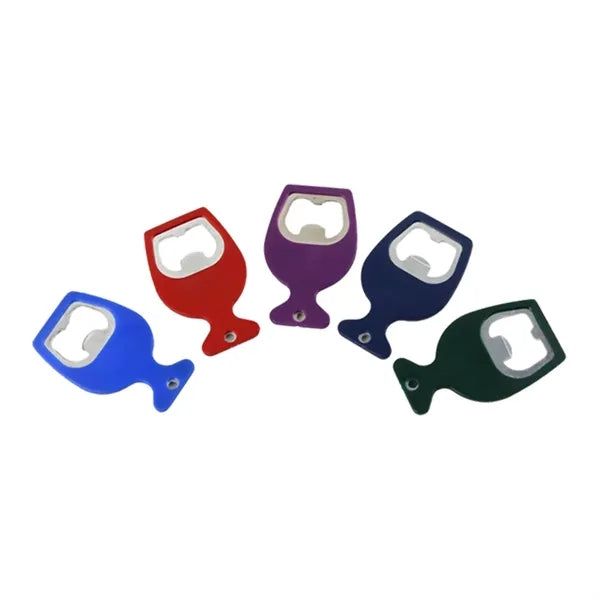 Wine Glass Shaped Refrigerator Magnetic Bottle Opener