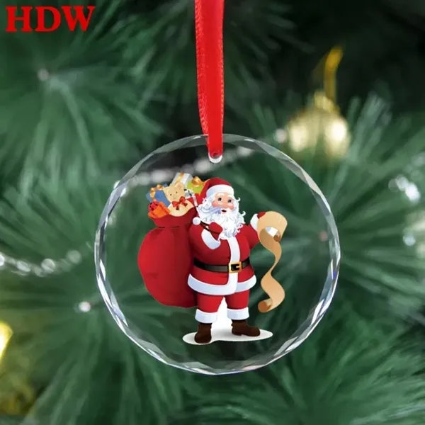 3 Inch Christmas Crystal Ornament