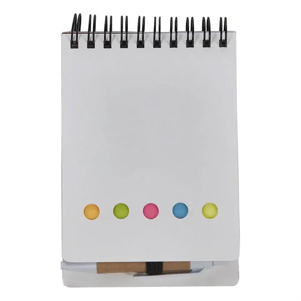 Mounted Paper Cover Book Set with Sticky Notepad Index Tabs