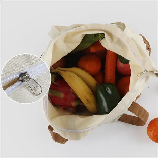 Large Heavyweight Cotton Canvas Boat Tote