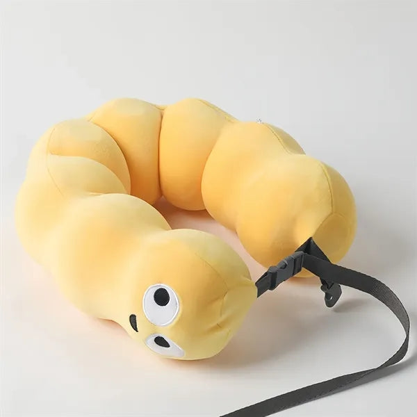 Portable Cute Snake Memory Foam Neck Pillow