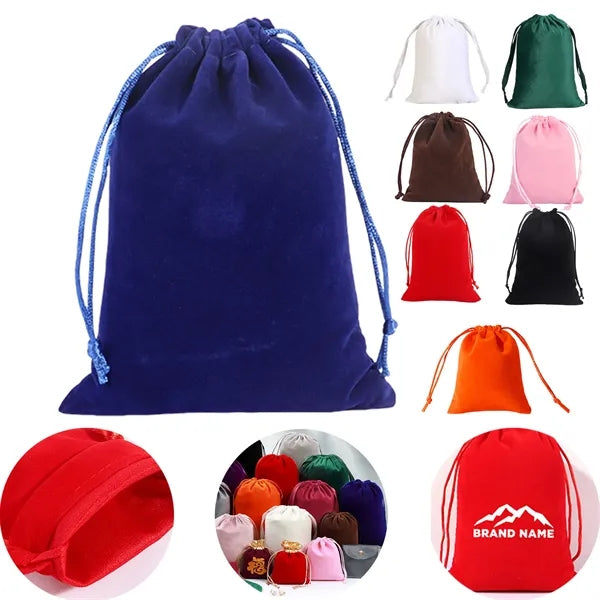 Drawstring Velvet Pouch