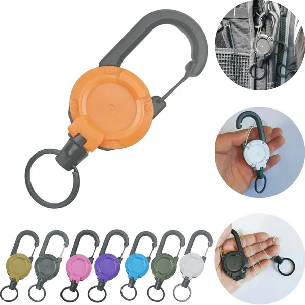 Retractable Lanyard Carabiner Clip