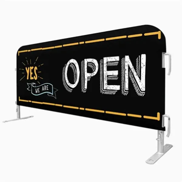 3x8 ft Outdoor Crowd Control Barricade Cover Banners
