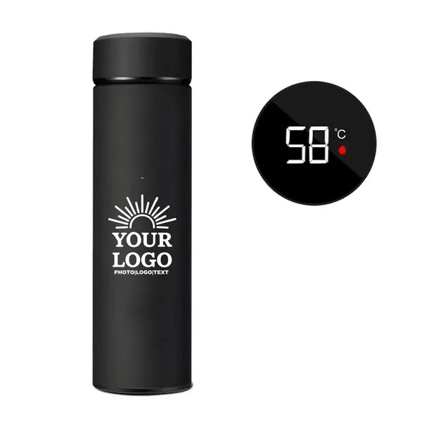 Digital Temperature Display Bottles Stainless Steel