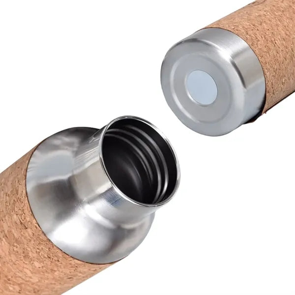 Insulated Stainless Steel Tumbler With Cork Sleeve