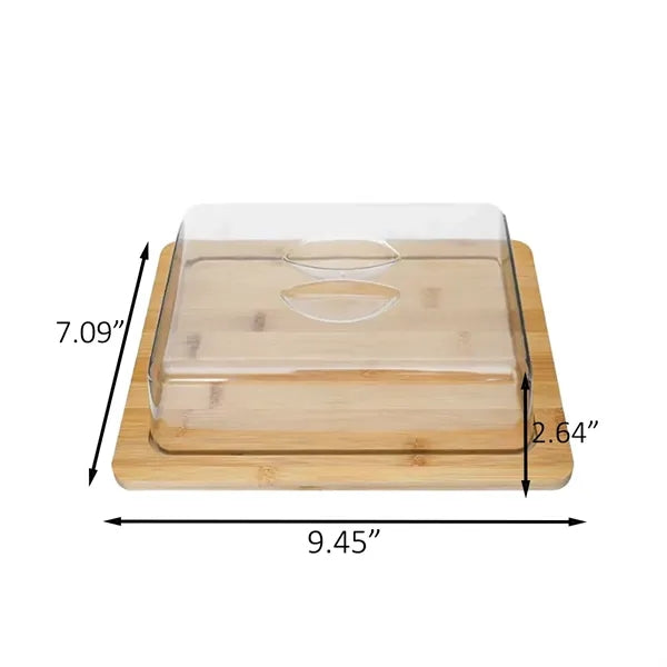 Eco-Friendly Bamboo Food Storage Container with Lid