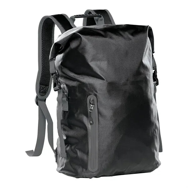 PVC Backpack With 2 Side Buckle And Roll Top Closure