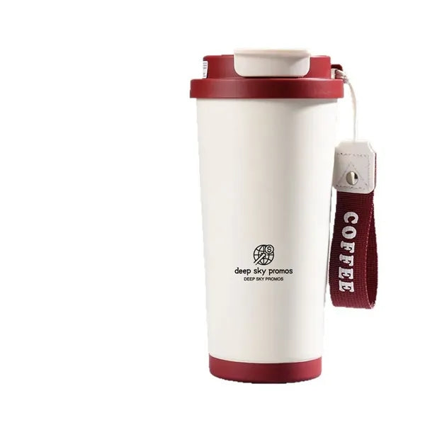 Double walled travel coffee cup