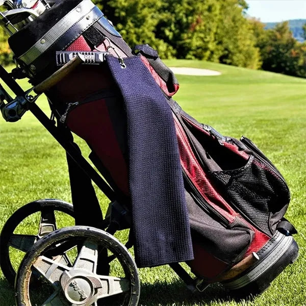 Tri Fold Waffle Golf Towel