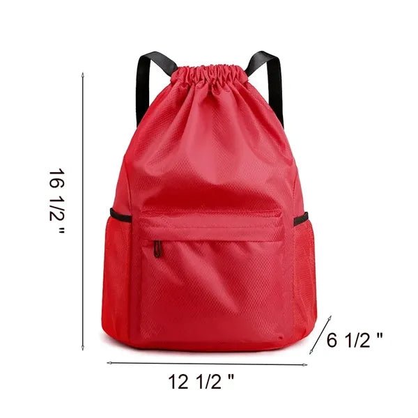 Waterproof Sports Drawstring Backpack