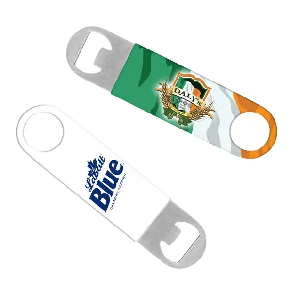 Black Vinyl Grip Bottle Opener