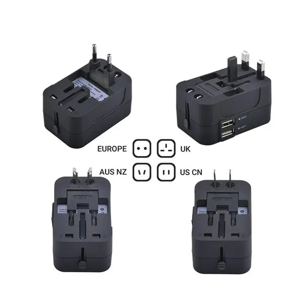 Dual Usb Global Travel Power Adapter