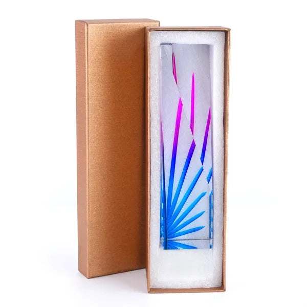 Modern Faceted Crystal Vase Award
