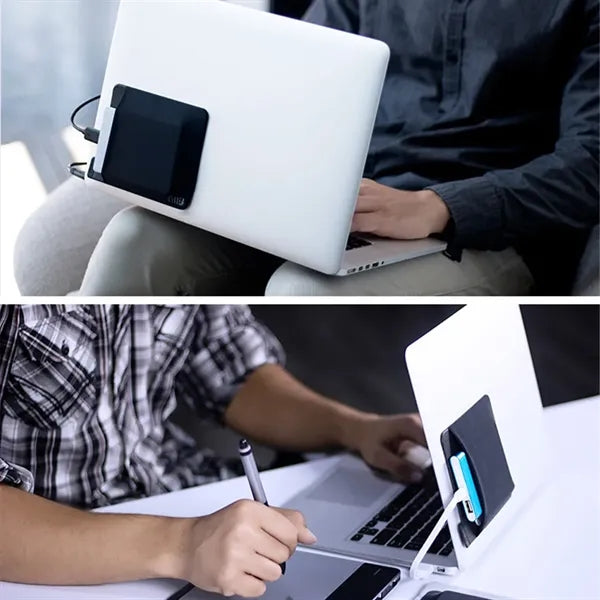 Portable laptop sticky mini accessory pouch