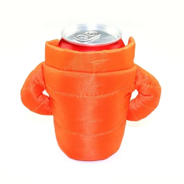 Puffy Jacket Can Koozie Insulated 12oz Beer Cooler