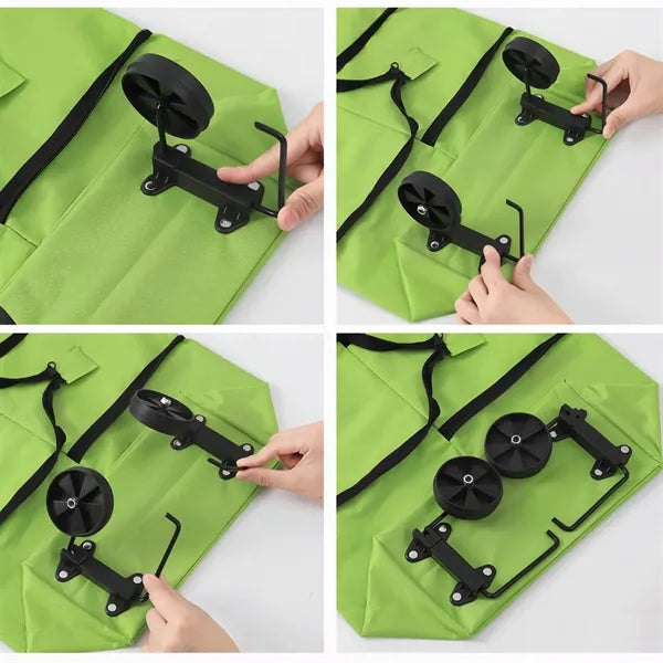 Foldable Shopping Bag With Wheels