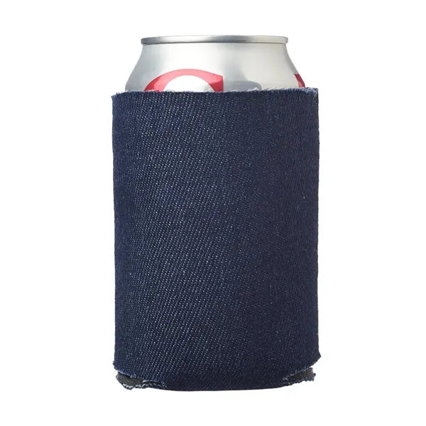 Denim Blue Collapsible Foam Can Cooler, 16 oz.