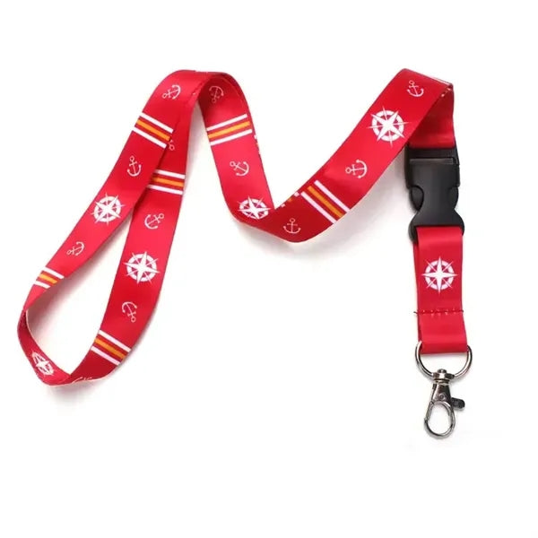 Work Badge Polyester Lanyard - Durable ID Holder Strap