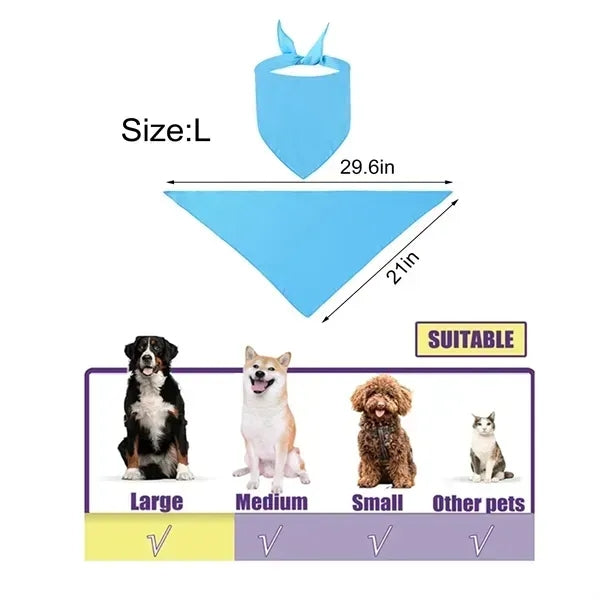 Pet Triangle Bandana - Mini Solid Color Bandana