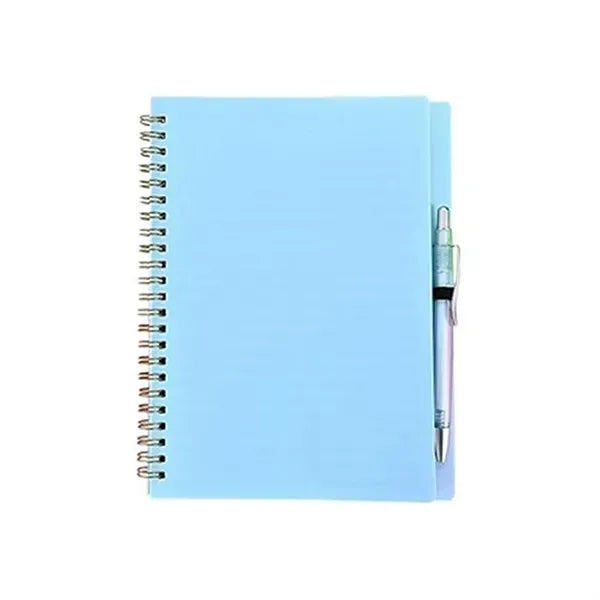 Spiral Bound A5 Notebook with Pen - Portable Writing Set