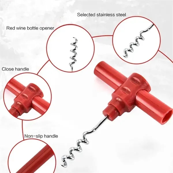 Compact Wine Opener - Portable Corkscrew Tool