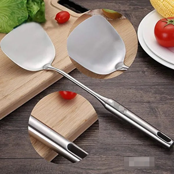 14.7 Inch Stainless Steel Wok Spatula With Long Handle