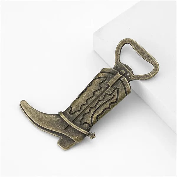 Metal Cowboy Boot Bottle Opene