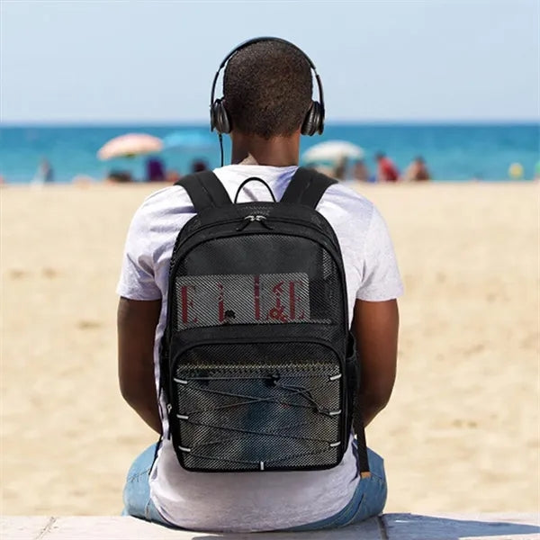 Mesh Backpack With Customizable Logo