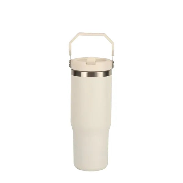 30oz Insulated Stainless Steel Travel Tumbler with Handle