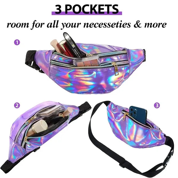 Waterproof Neon Adjustable Belt Fanny Pack