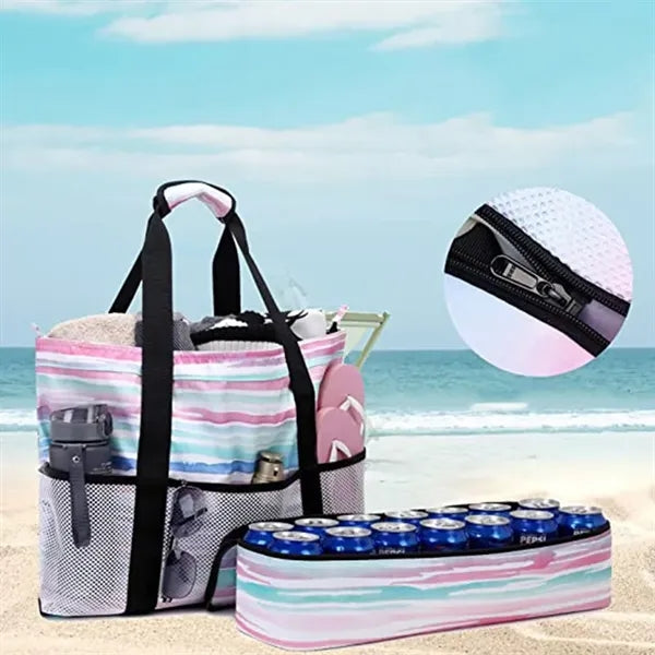 420D Large Size Separable Beach Tote Bag