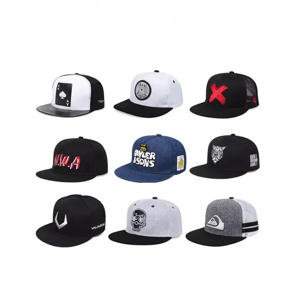 Over-the-road Cotton twill snackback Flat Bill Hats