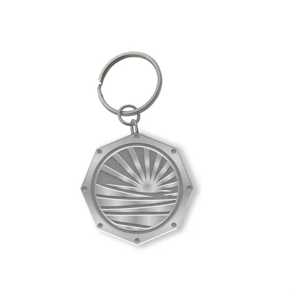 Zinc Alloy Keychain with Antique Silver Plating