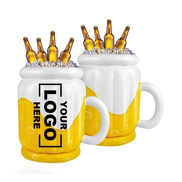 Inflatable Beer Bucket Pool Cooler Float