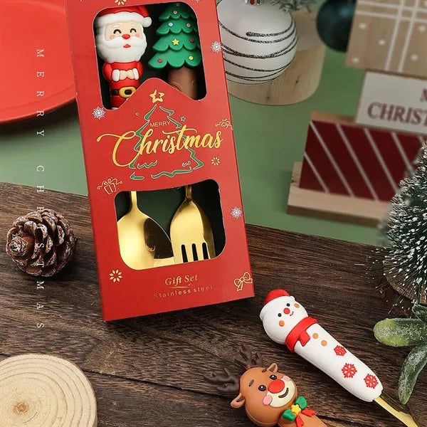 Christmas Stainless Steel Cutlery Set