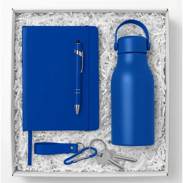 Corporate Gift Set with Notebook, Bottle, Keychain & Pen