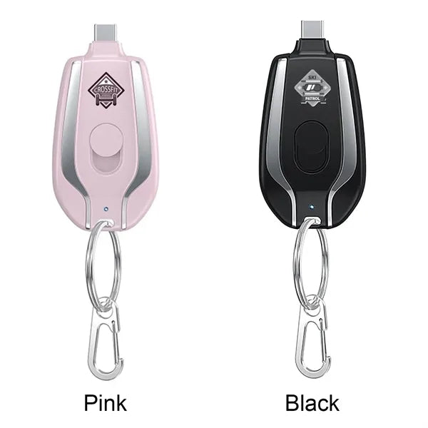 Mini Keychain Power Bank for iPhone 1500mAh
