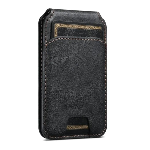 Magnetic Wallet Card Holder with Adjustable Stand