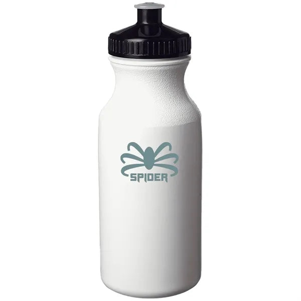 Lightweight Push-cap Water Bottle - Recyclable, 20 oz.