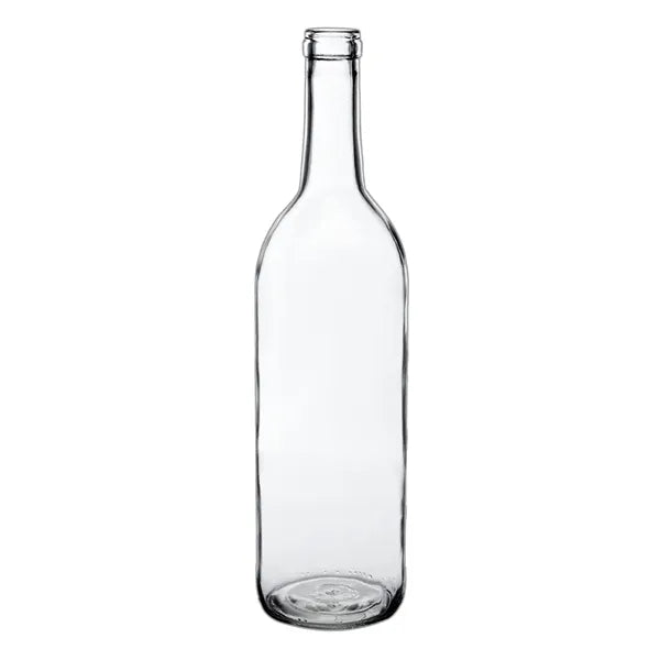 Wine Bottle-shaped Glass Water Bottle - Double Transparent