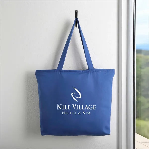 12 oz. Zippered Cotton Canvas Tote
