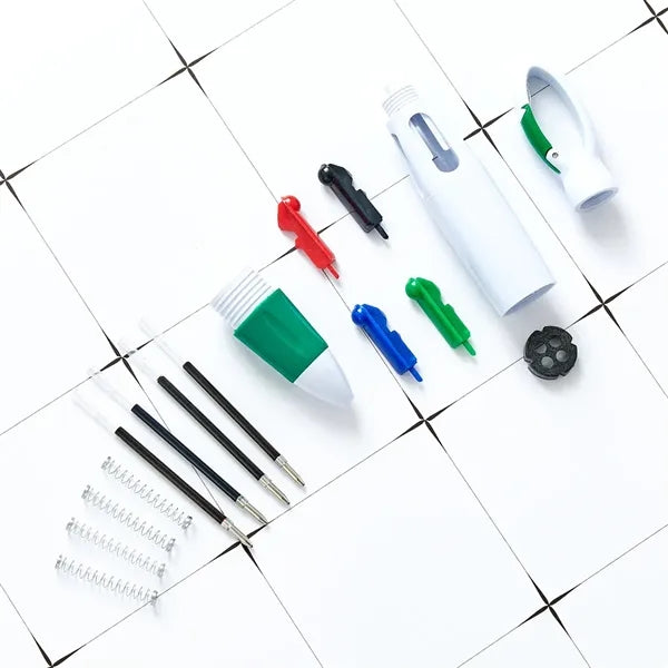 4 Color Ballpoint Pen With Carabiner Clip